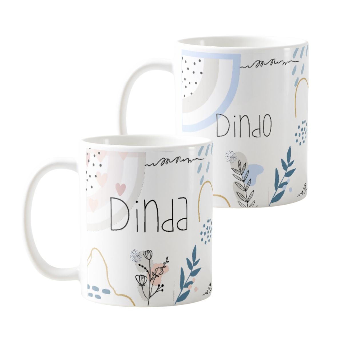Kit Presente Moderno Especial Dindo e Dinda Minimalista - Batizado (Padrinho e Madrinha)