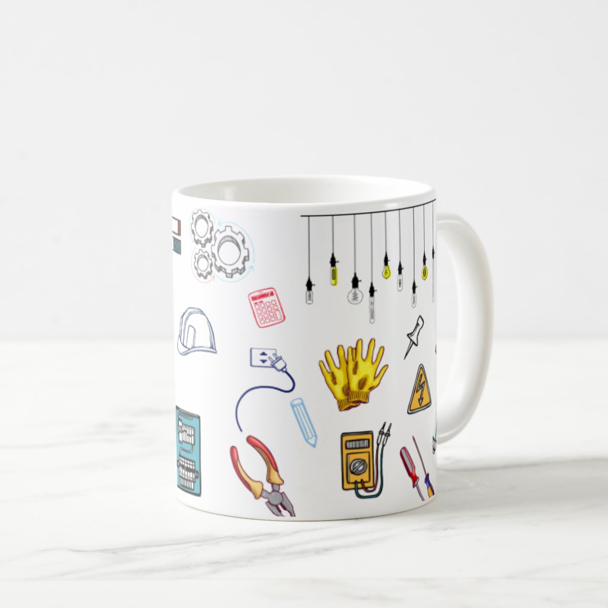 Caneca Elétrica Profissão Presente Criativo para Eletricista