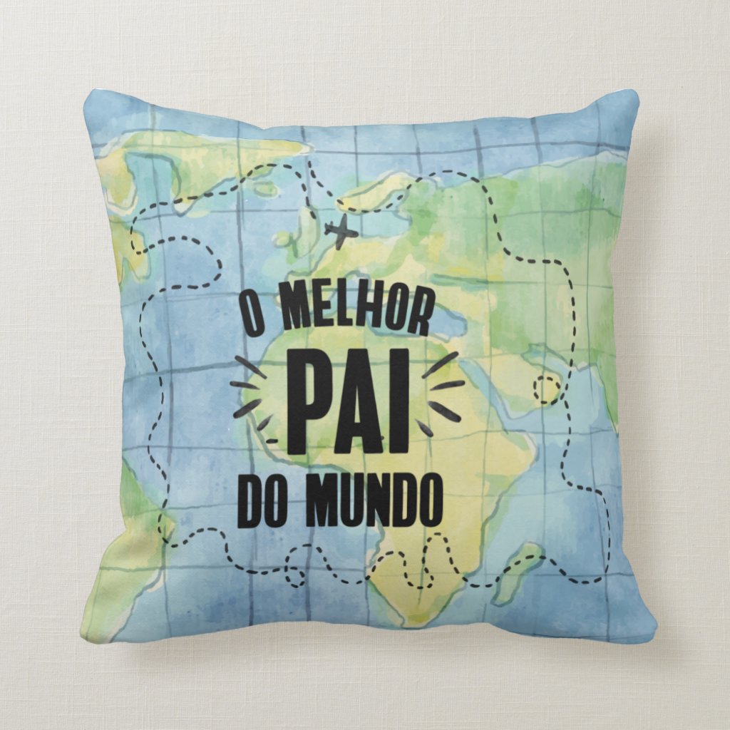 Almofada Personalizada e Decorativa para Melhor Pai do Mundo