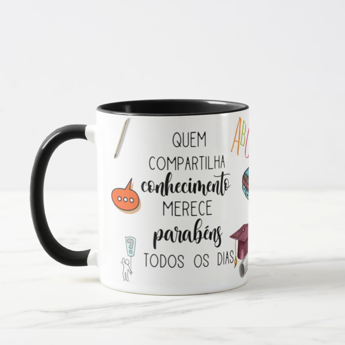 Caneca Presente Dia dos Professores Professora de Português - Dia dos Professores (Professor(a))