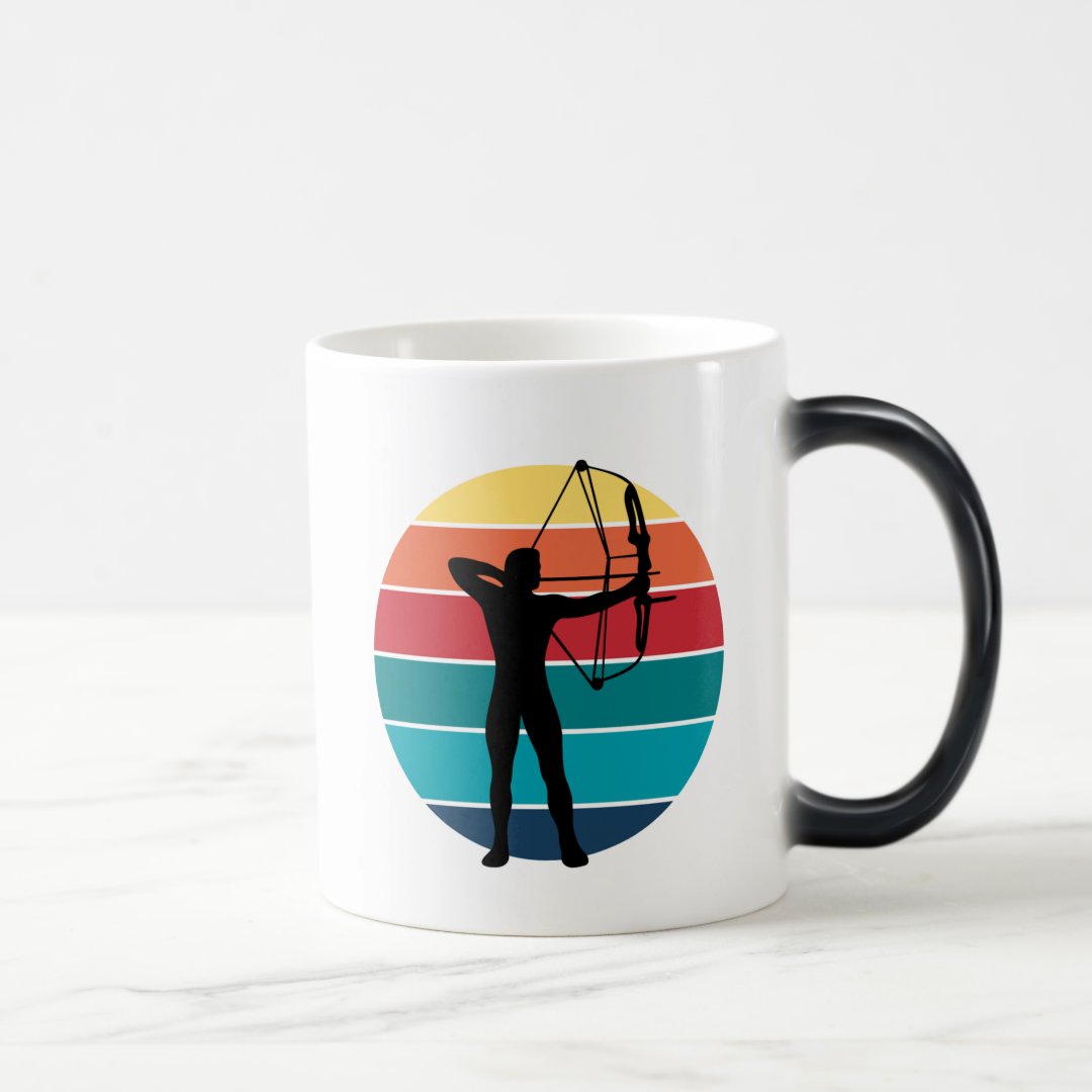 Caneca Mágica Presente Criativo Atleta Esporte Tiro com Arco - Hobbies (Esportista)