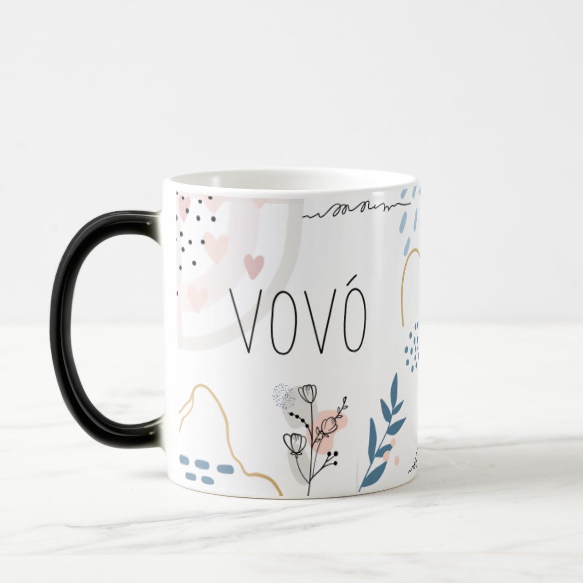 Caneca Mágica Presente Criativo Especial Promovida a Vovó - Anúncio de Gravidez (Avós)