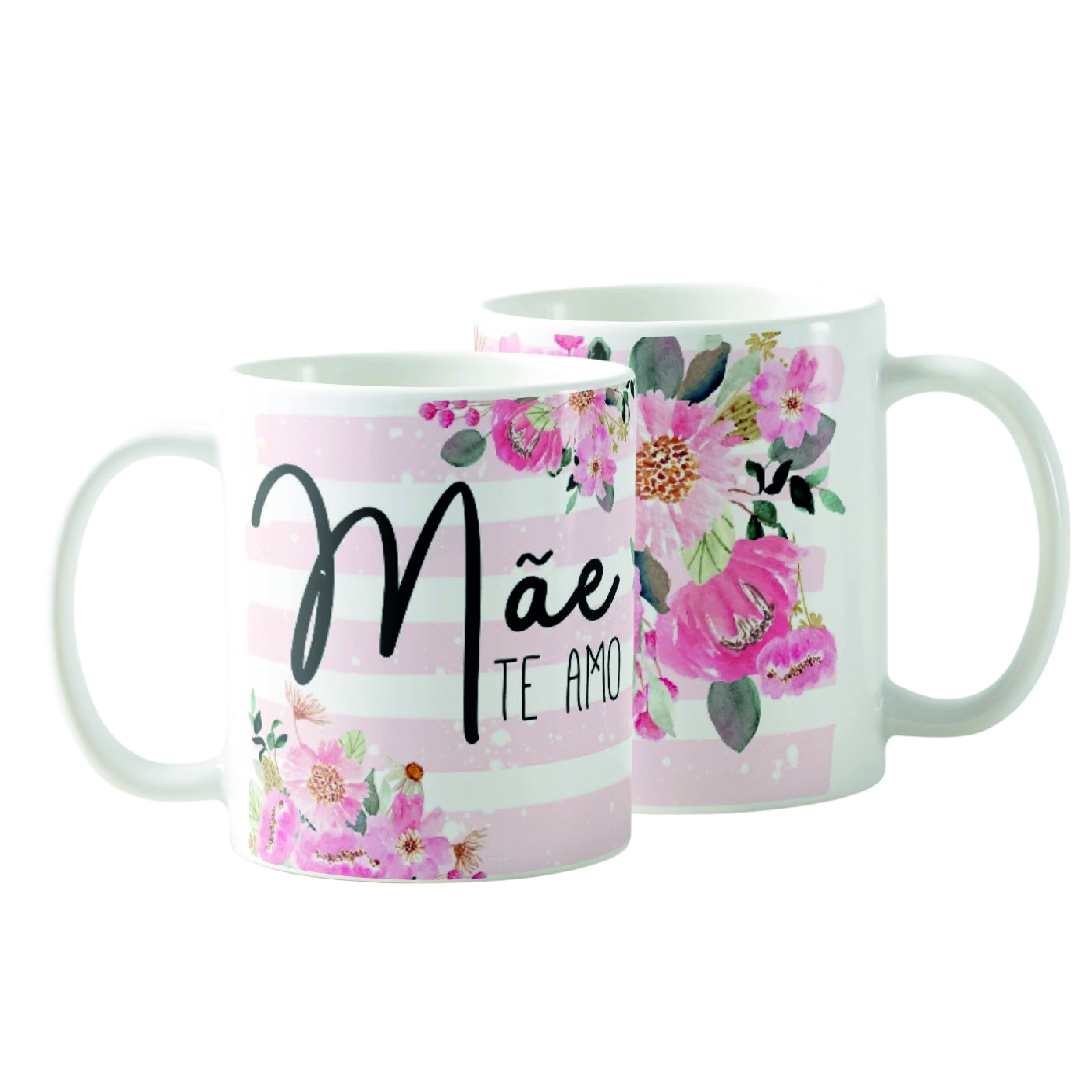 Caneca Presente Especial para Mãe Te Amo Dia das Mães - Família (Mãe)