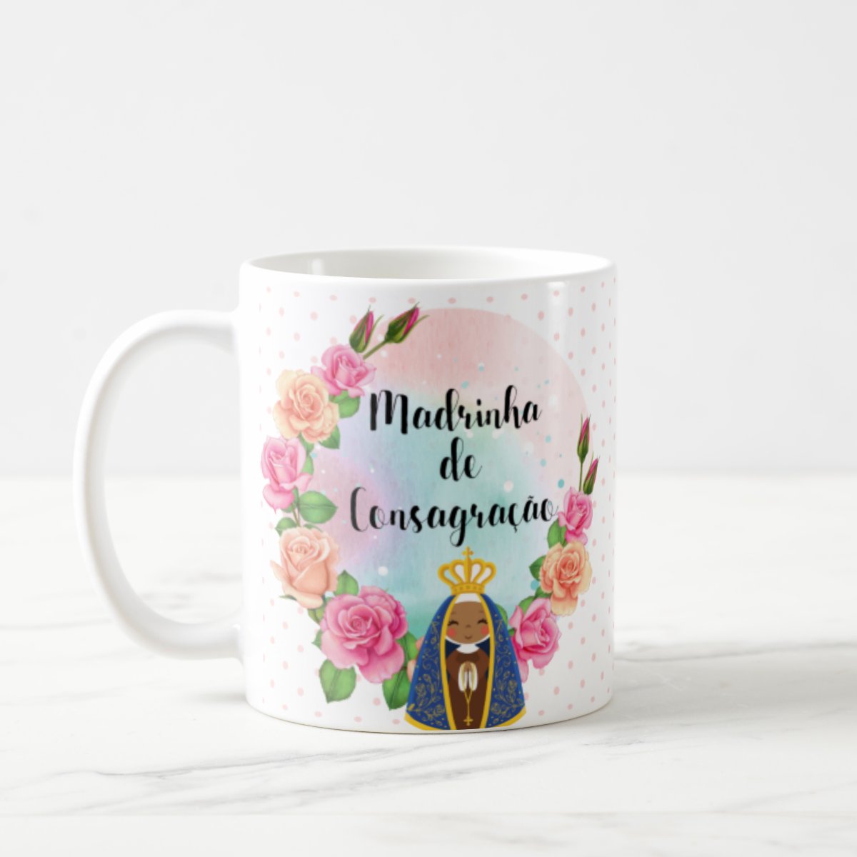 Caneca Personalizada Presente Batizado Madrinha Consagração - Batizado (Madrinha)