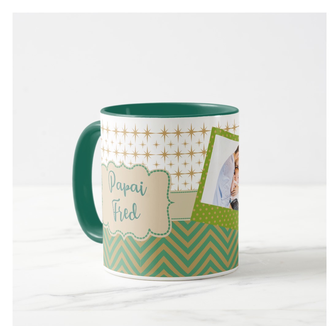 Caneca Personalizada Presente com Foto de Natal para o Papai
