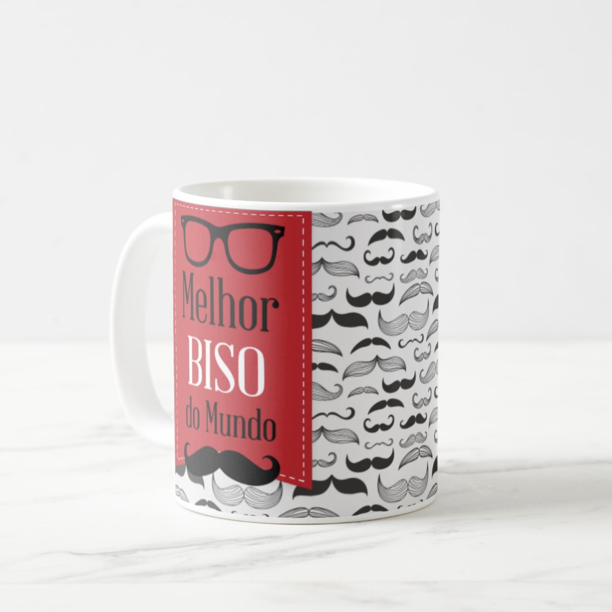 Caneca Presente Criativo Com Frase Melhor Biso Do Mundo