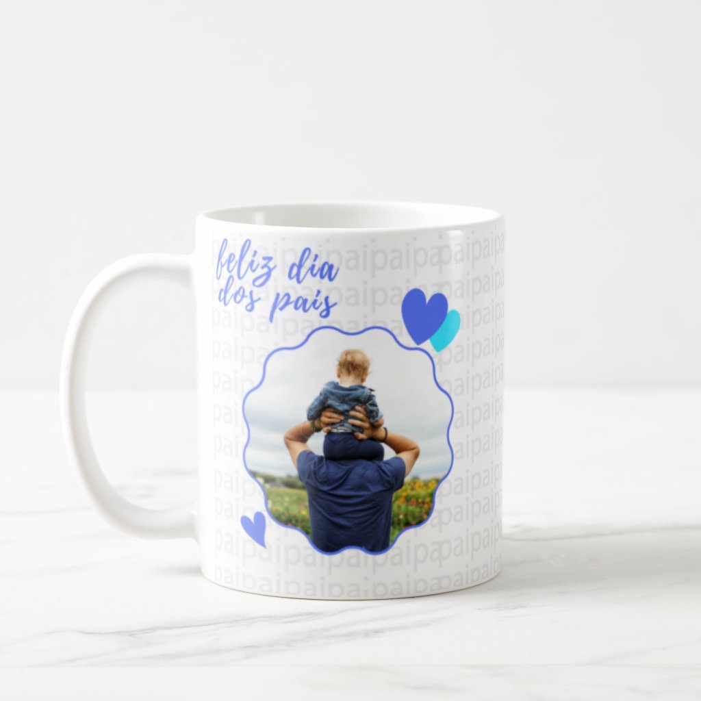 Caneca Presente Personalizado Com Foto Para Dias Dos Pais