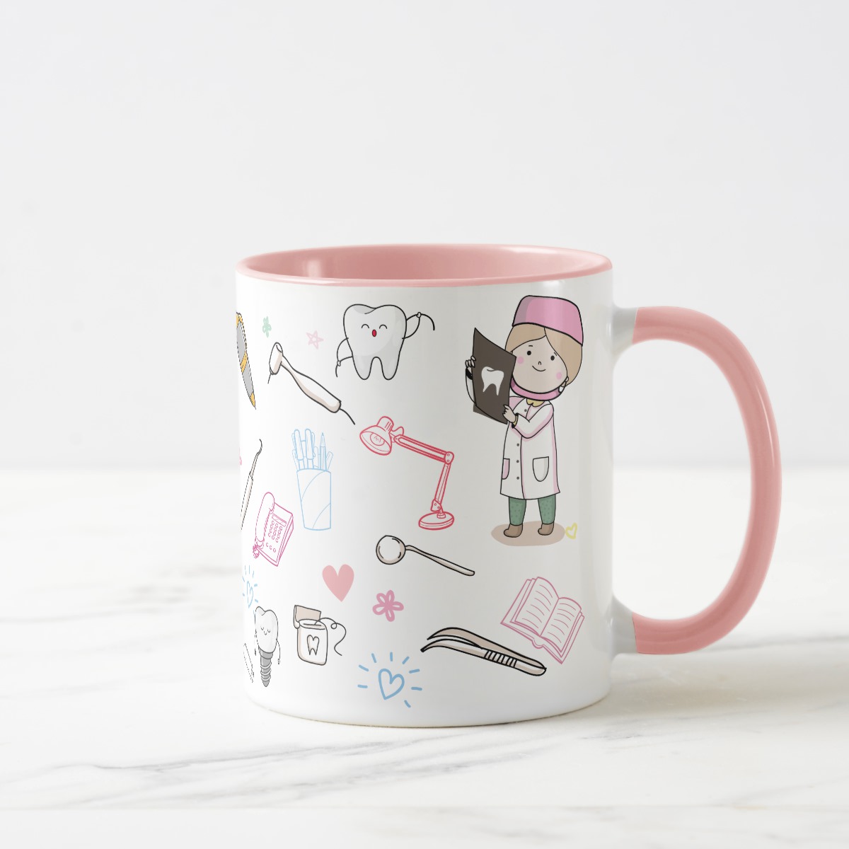 Caneca Odontologia Formatura de Dentista Nome Personalizado