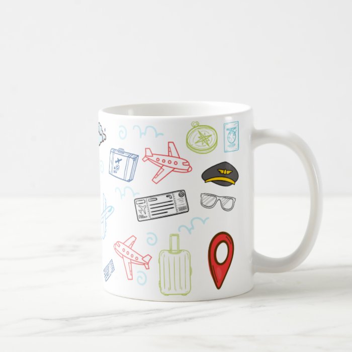Caneca Personalizada e Divertida de Aviação Profissão Piloto