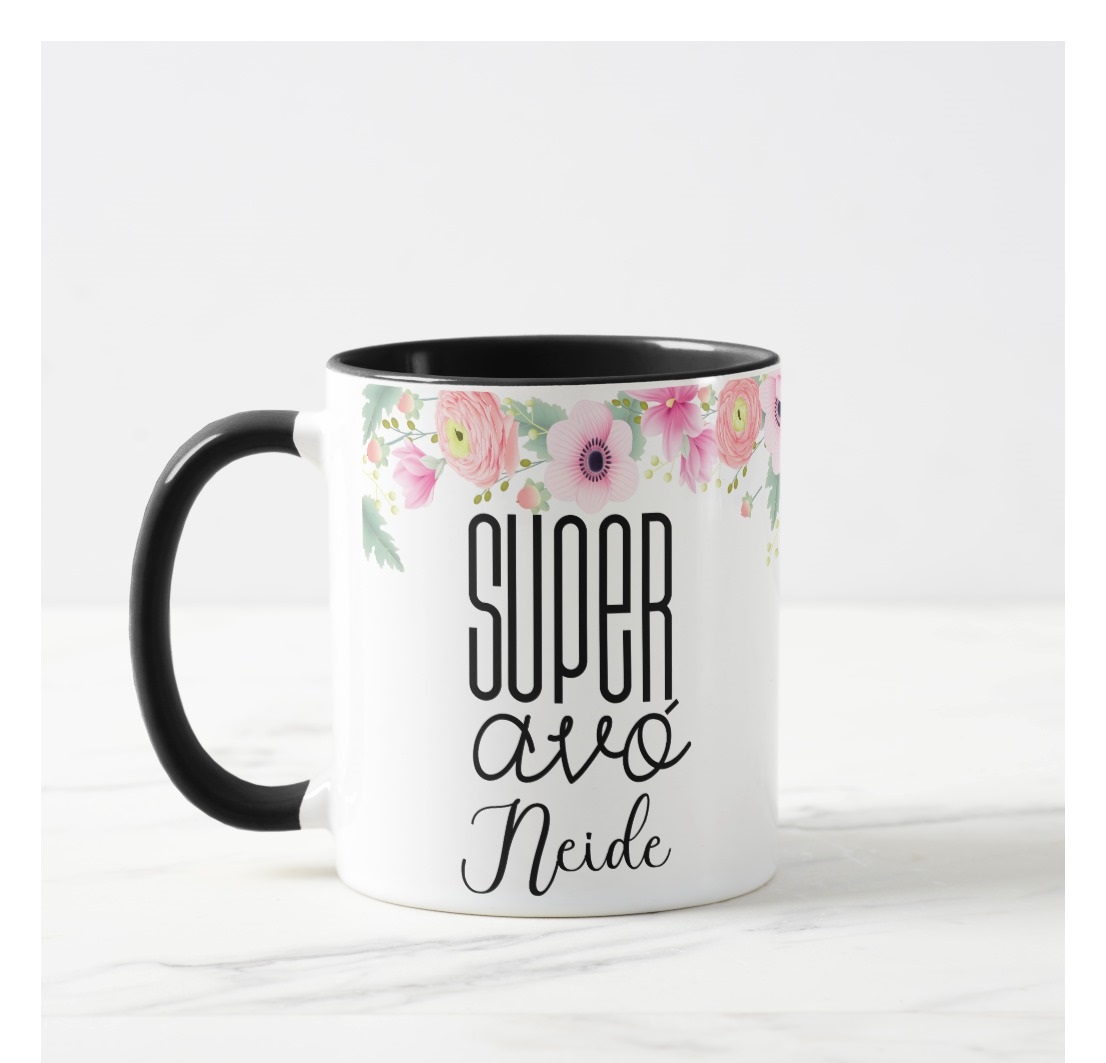 Caneca Personalizada com Foto para Super Avó - Dia das Mães