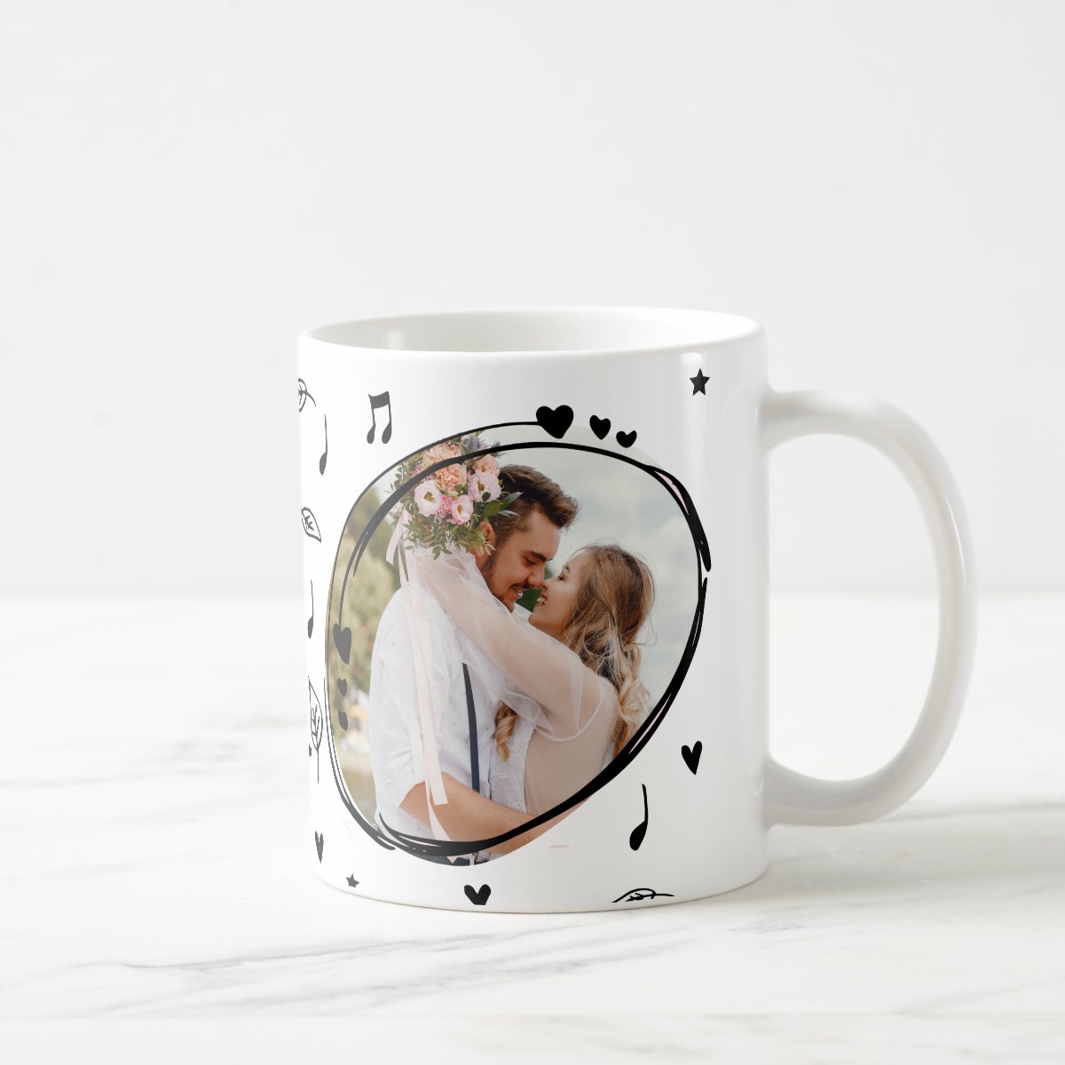 Caneca Personalizada com Foto Dia dos Namorados - Música