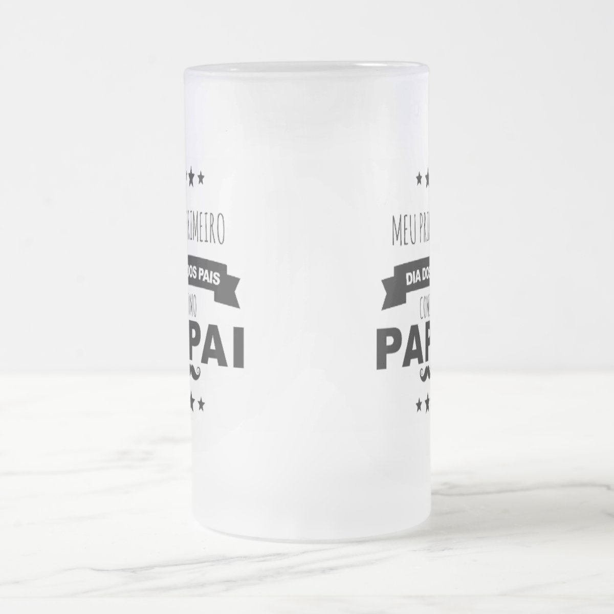Copo de Cerveja Criativo Presente para Primeiro Dia dos Pais