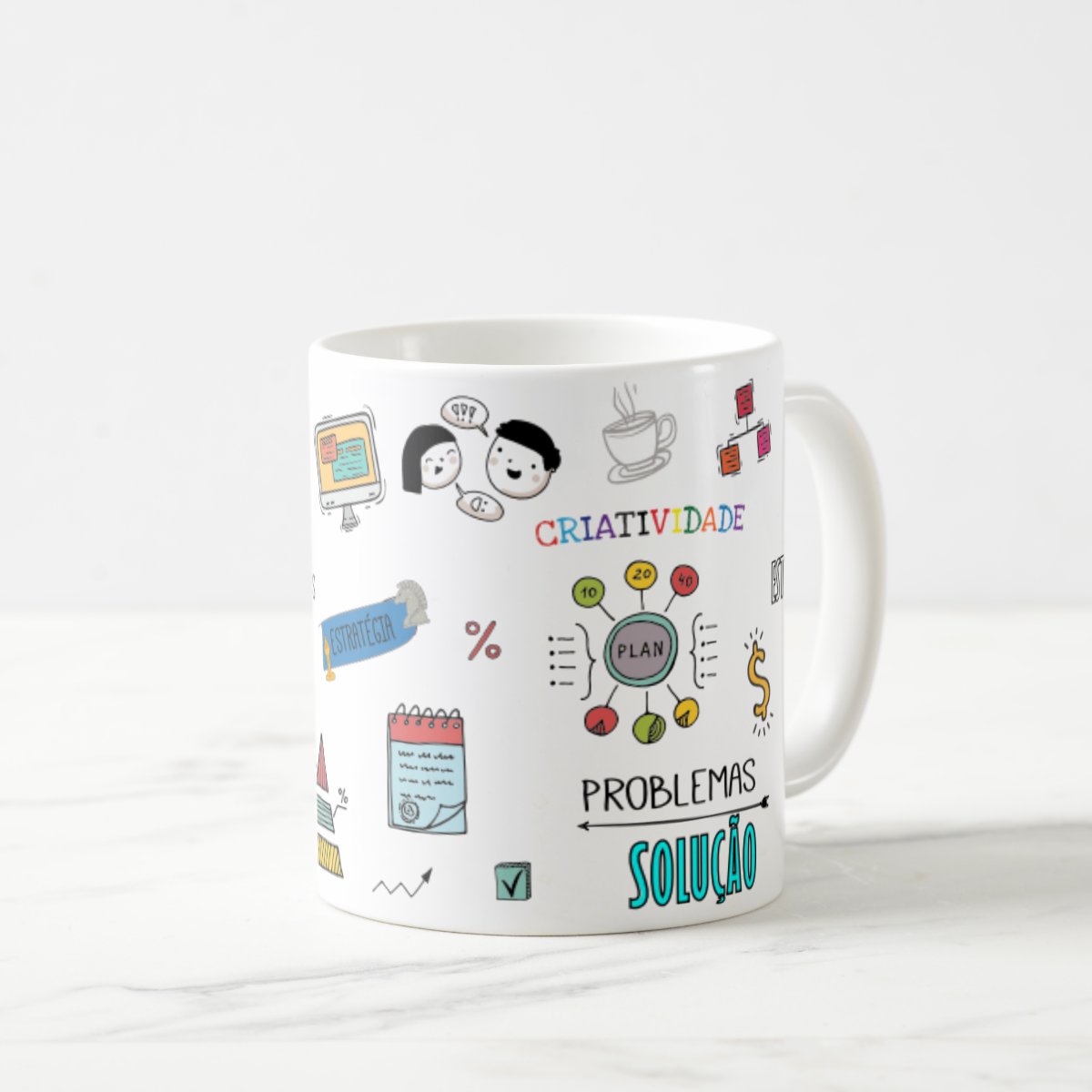 Caneca Profissão Logistica Criativo Empresa de Transporte