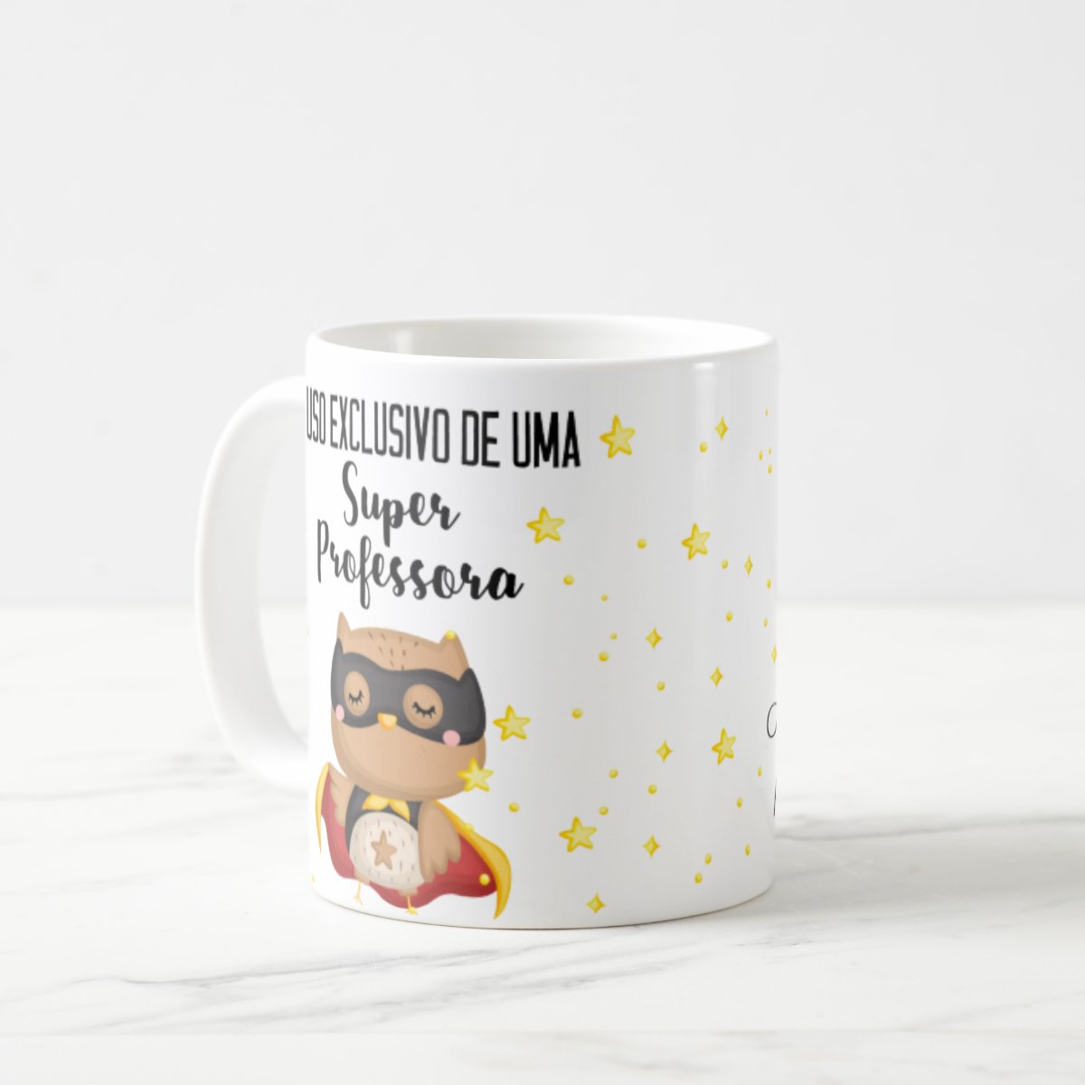 Caneca Personalizada Dia dos Professores Super Professora