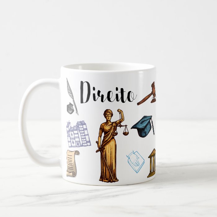Caneca Direito Presente Personalizado Profissão Advogados - Profissões (Advogado(a))