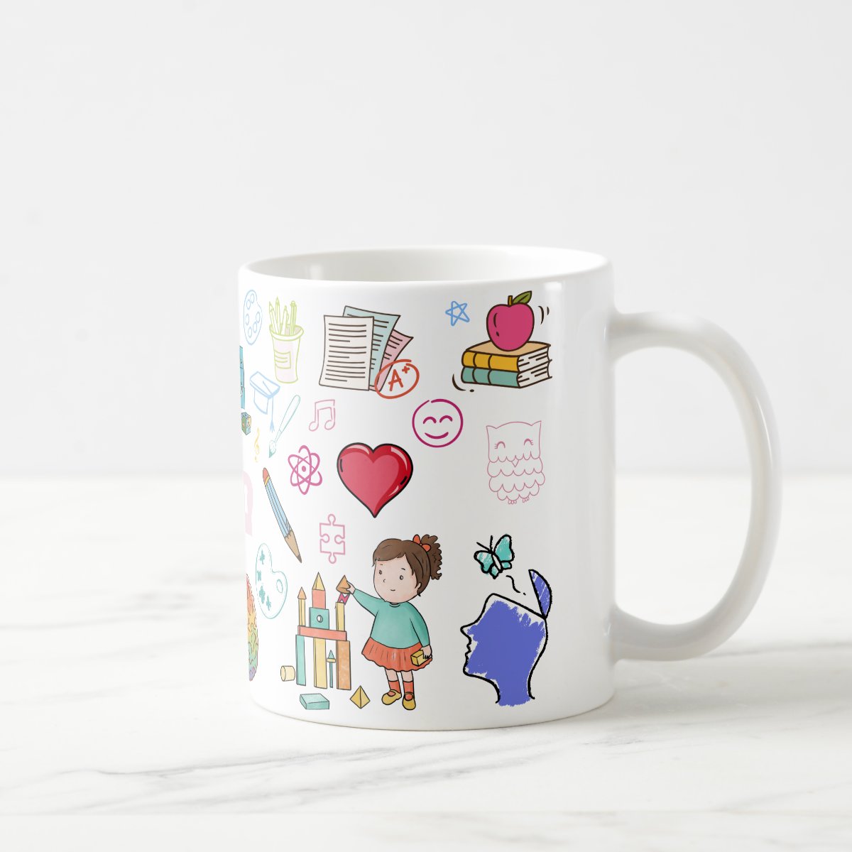 Caneca Criativa Presente Psicopedagoga Psicopedagogia