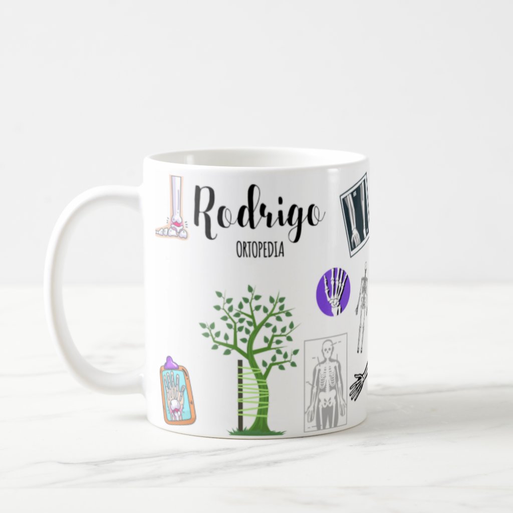 Caneca Medicina Ortopedista Presente Personalizada Com Nome