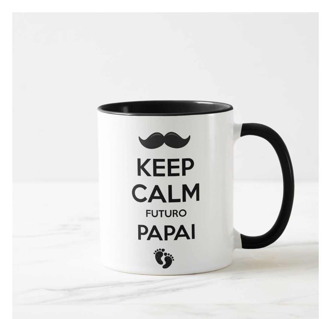 Caneca Presente Criativo Revelar Gravidez Futuro Papai - Anúncio de Gravidez (Pai)