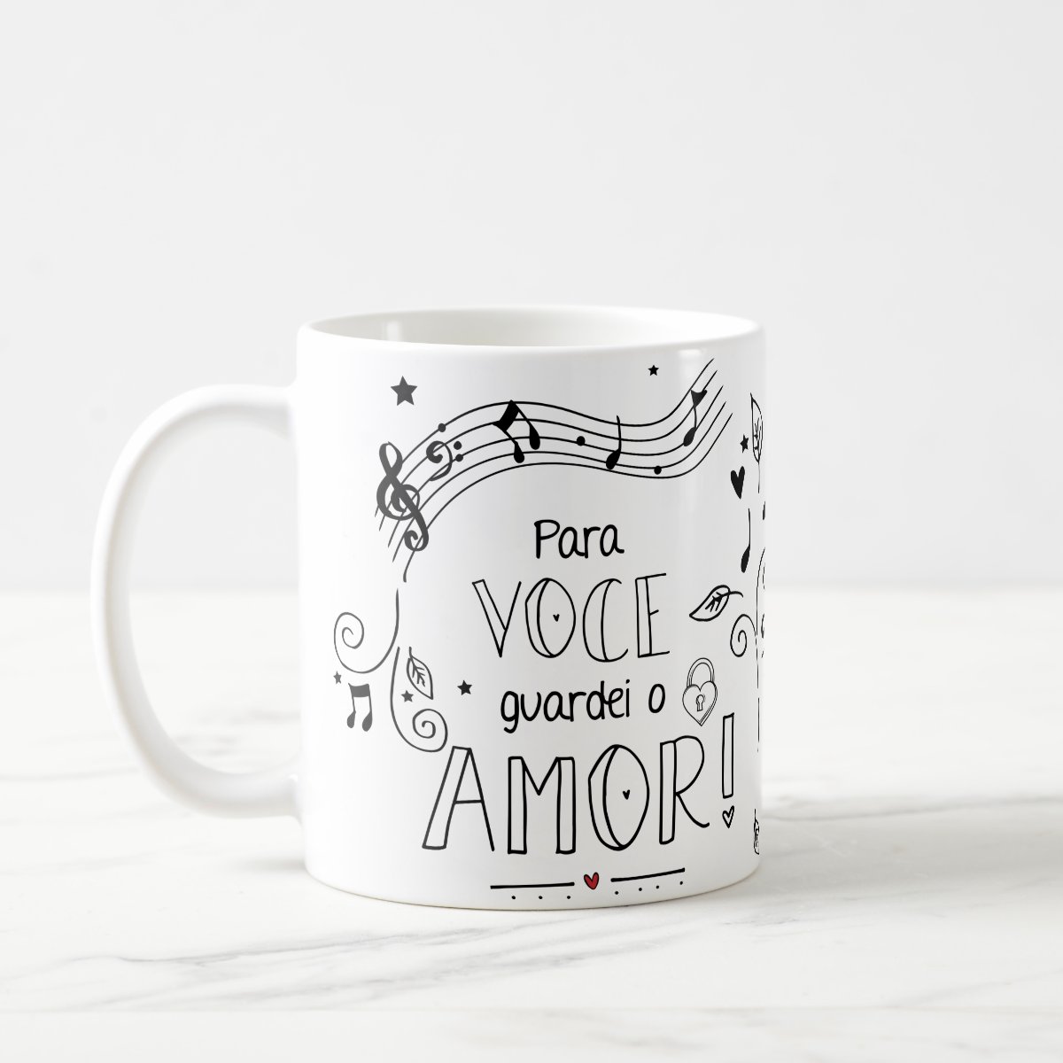 Caneca Personalizada com Foto Dia dos Namorados - Música - Outros (Casal)