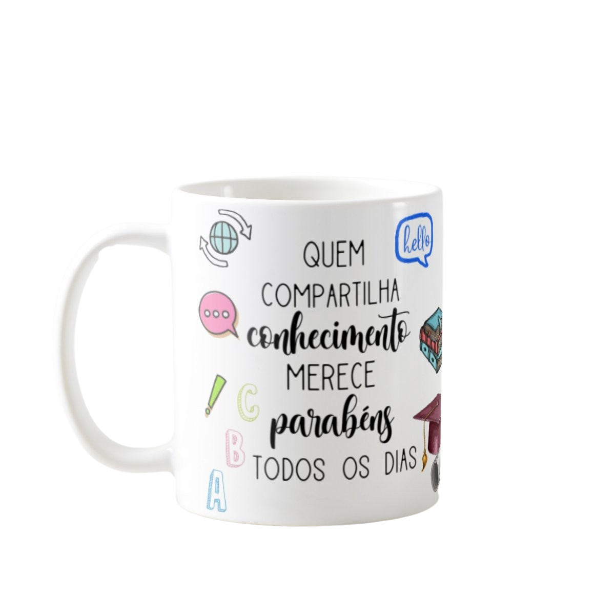 Caneca Presente Dia Dos Professores Miss Teacher Inglês - Dia dos Professores (Professor(a))