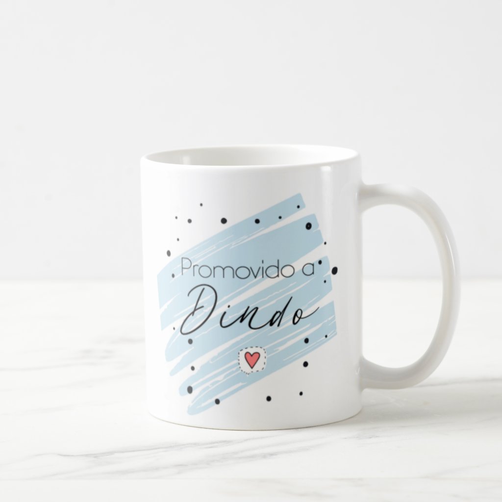 Kit Promovidos a Dindos 2 Canecas Padrinhos Dindo e Dinda