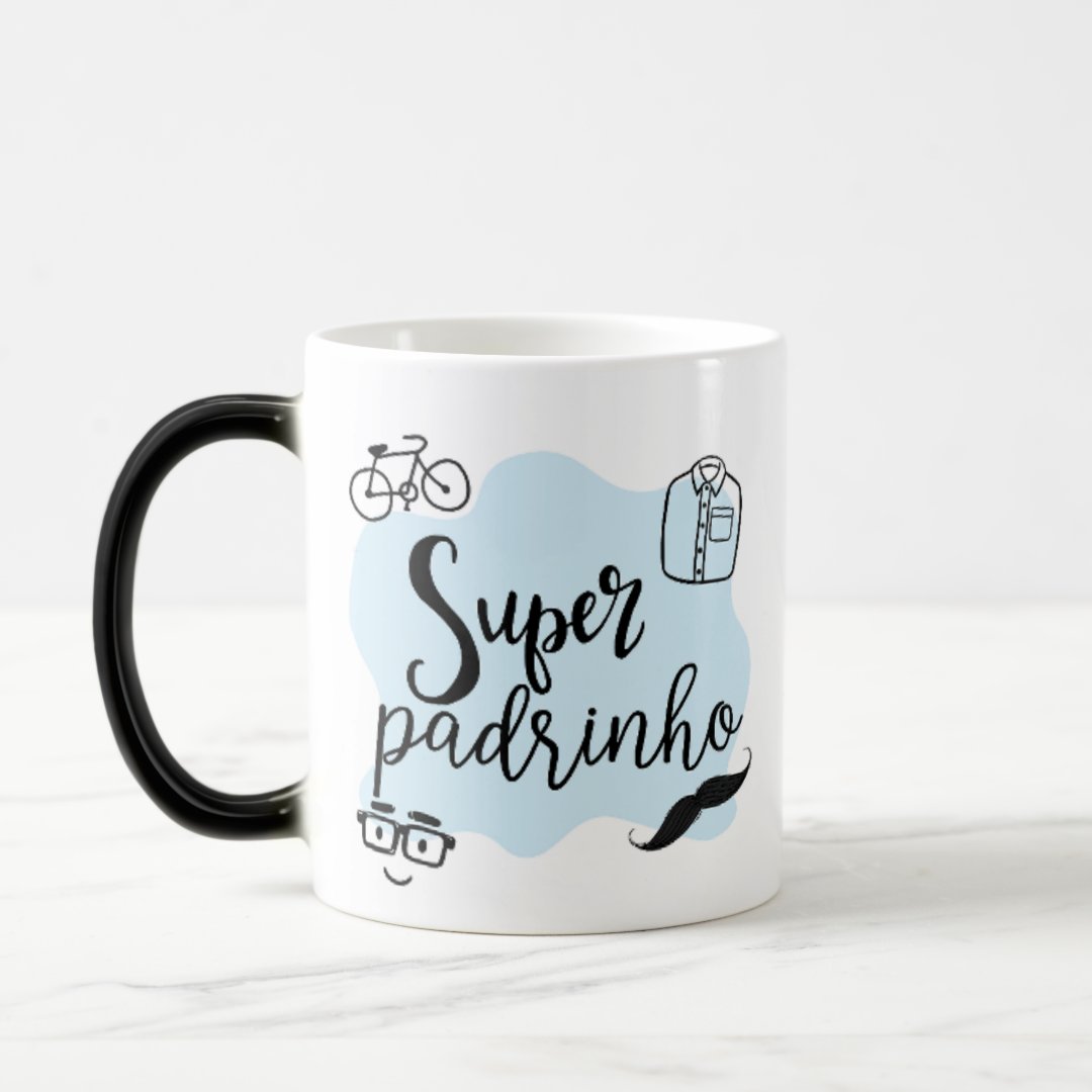 Caneca Mágica Presente Especial para Super Padrinho