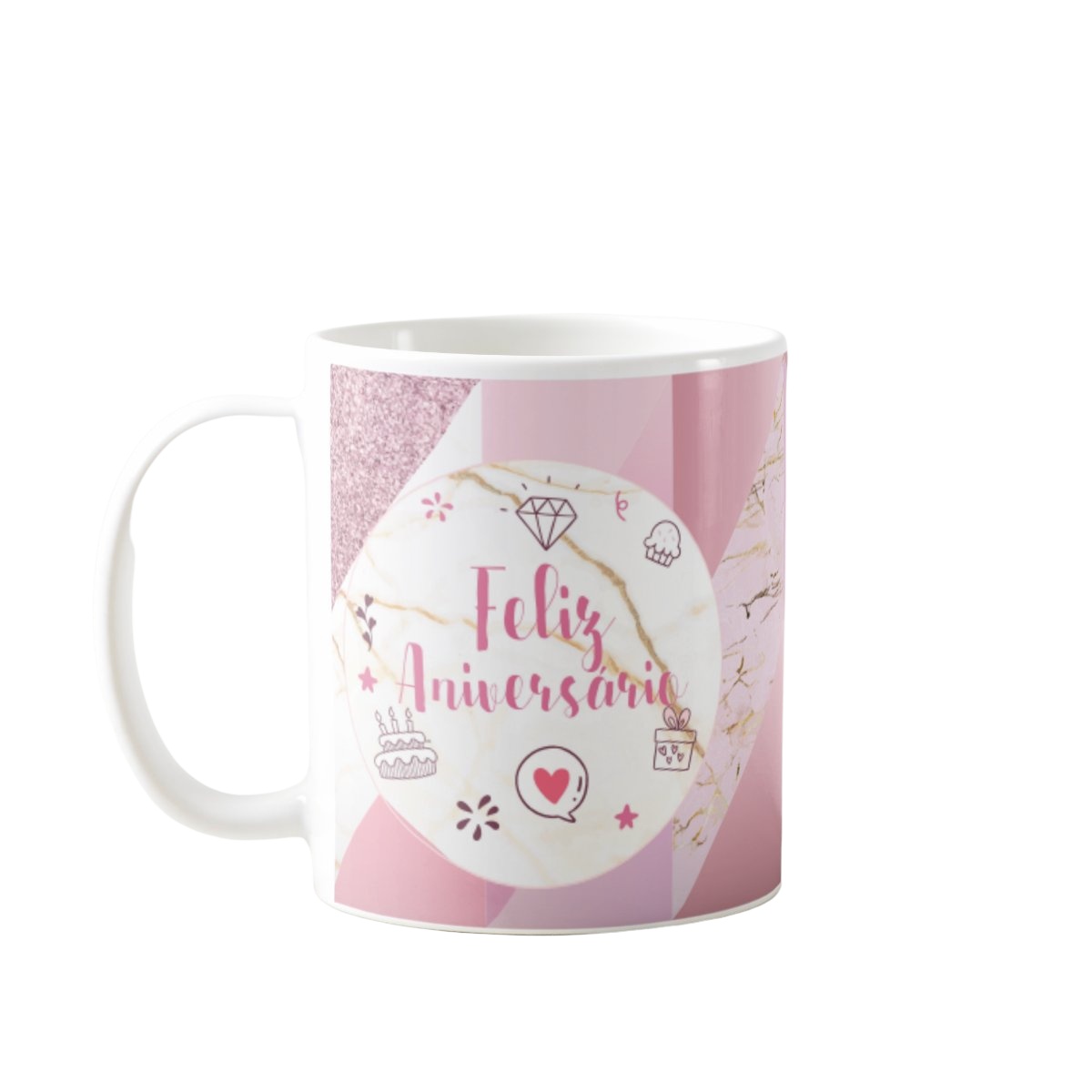 Caneca Personalizada Feliz Aniversário Pronta-Entrega - Outros (Aniversário)
