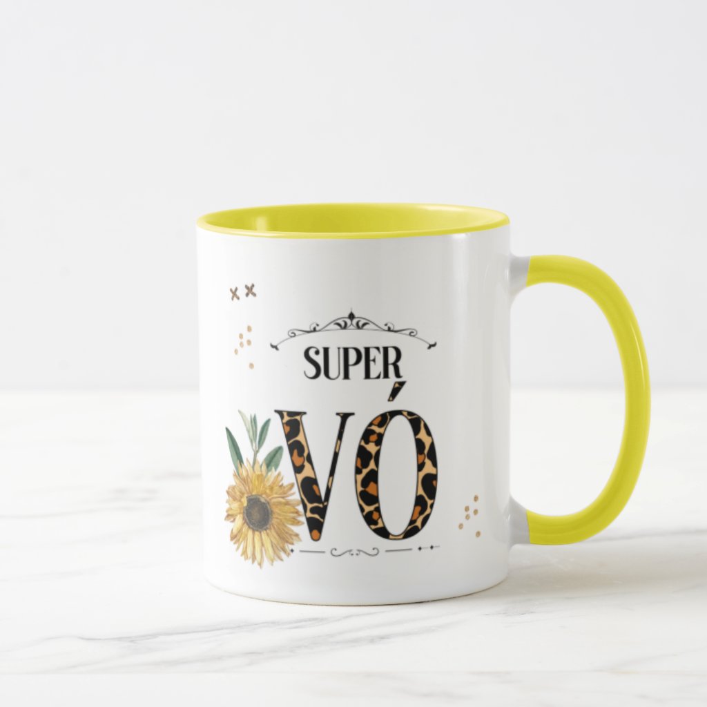 Caneca Personalizado para Super Avó Presente Dia dos Avós 