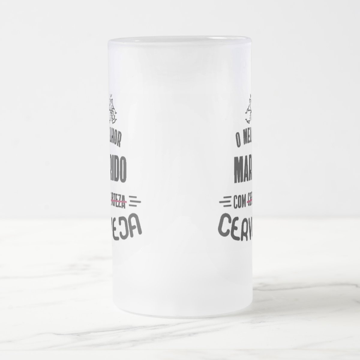 Copo de Cerveja Personalizado para Marido - Dia dos Namorado