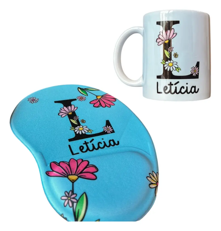 Kit Escritório Personalizado Presente Criativo Para Mulheres Caneca E Mouse Pad - Outros (Corporativo)