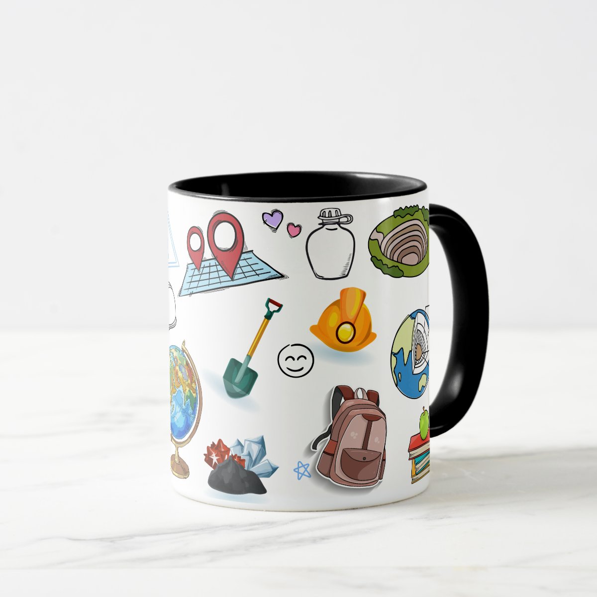 Caneca de Geologia Presente Geólogo Personalizado com o Nome