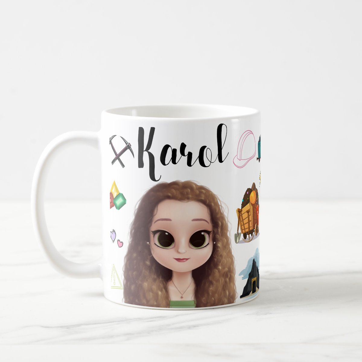 Caneca Personalizada Profissão Engenharia da Mineração - Profissões (Engenheiro(a))
