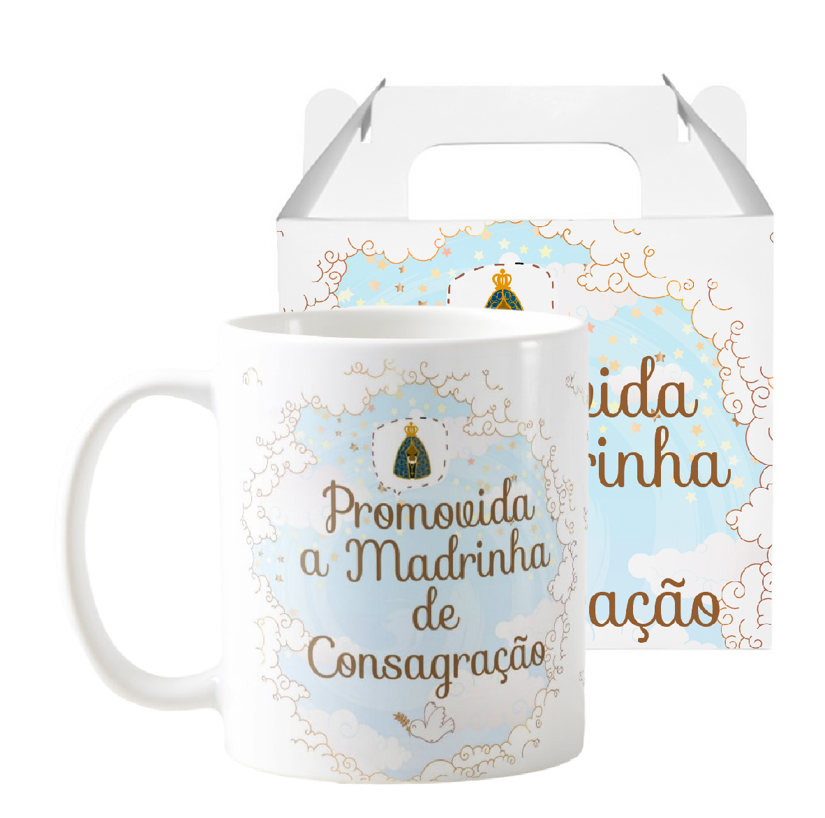 Caneca Personalizada Madrinha de Consagração Xicara Batizado
