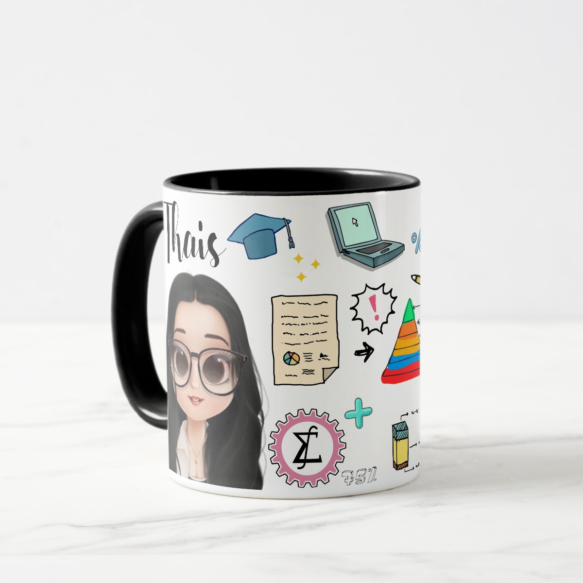 Caneca Presente Criativo Personalizado Estatística