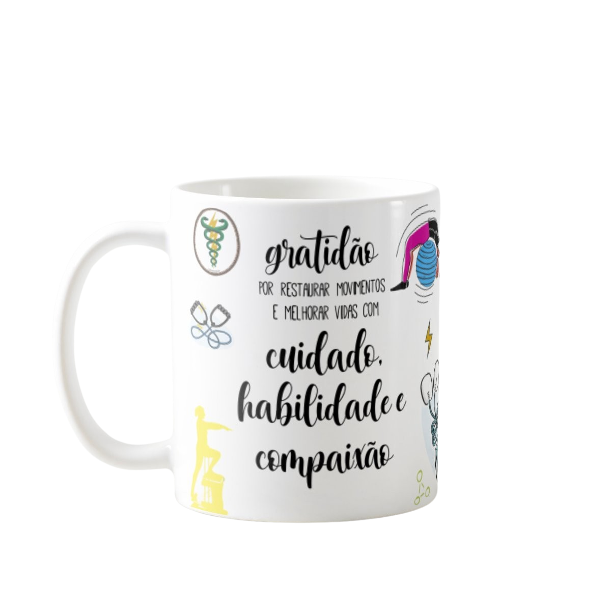Caneca Personalizada Profissão Fisioterapia Fisioterapeutas - Profissões (Fisioterapeuta)