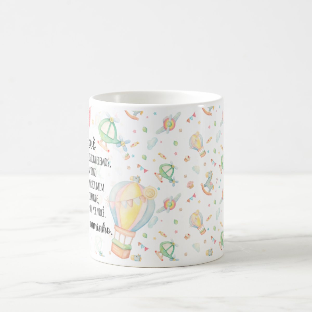 Caneca Presente Revelação de Gravidez Estou à Caminho Vovô