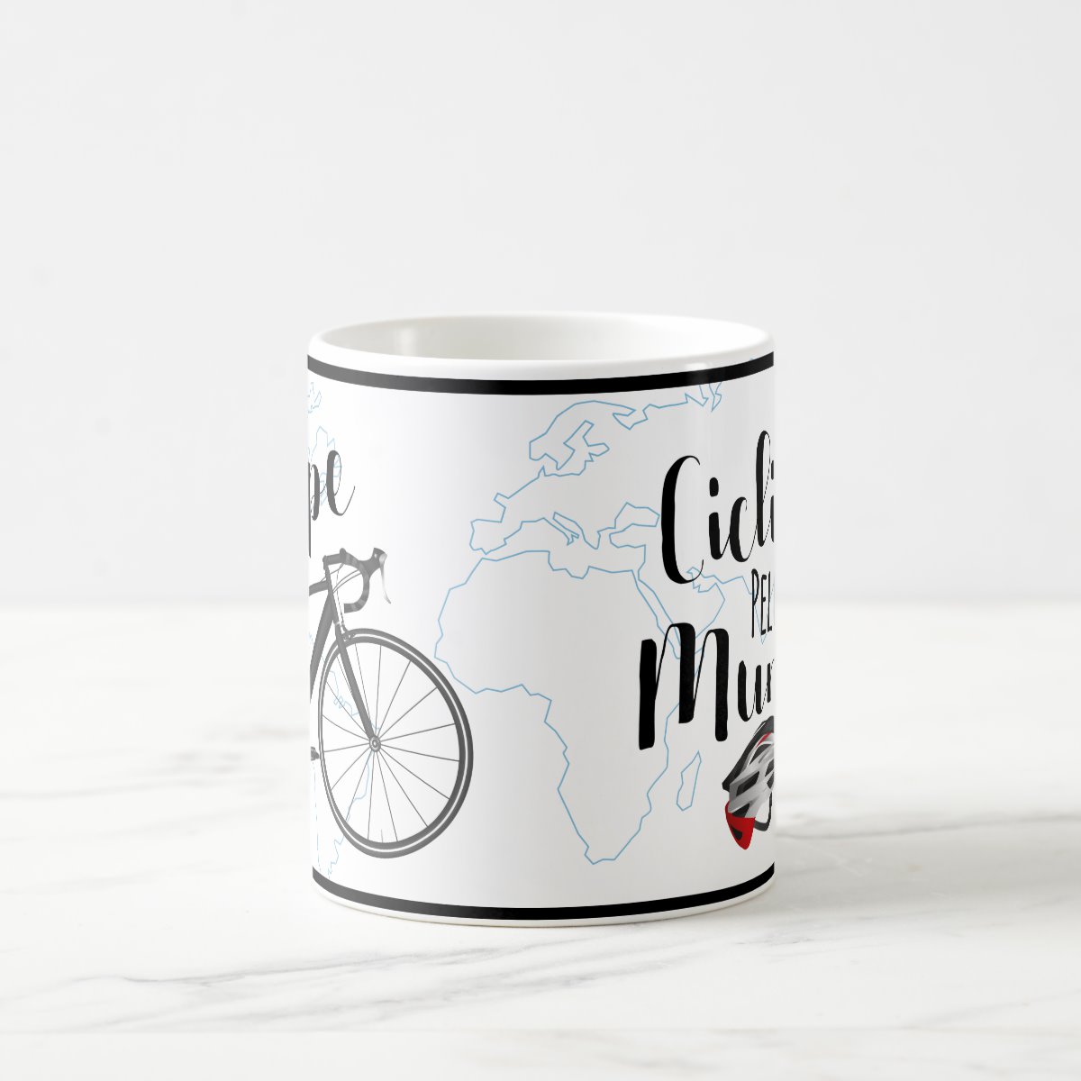 Caneca Ciclista Aventureira Presente Criativo com Nome