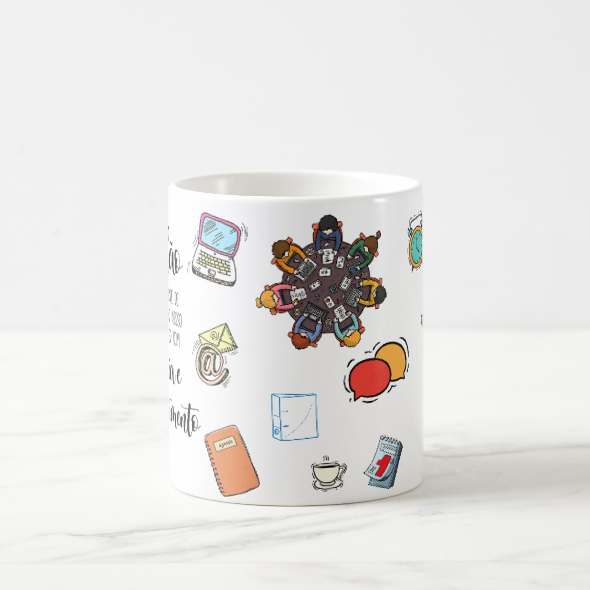 Caneca Profissão Escritório Presente Criativo de Secretária