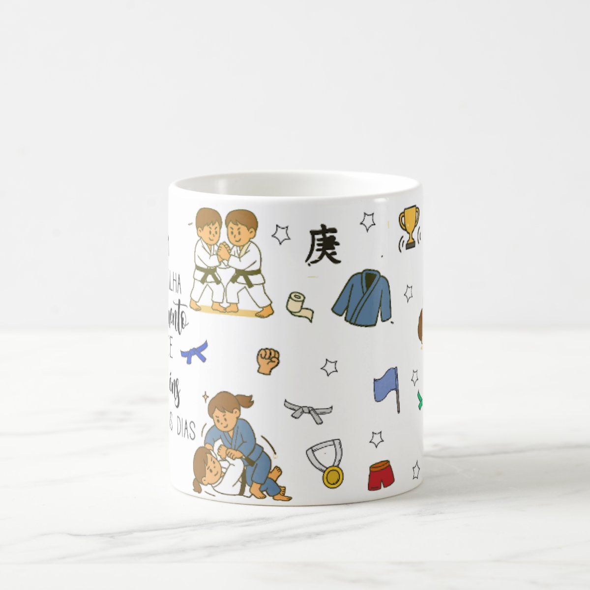 Caneca Jiu Jitsu Presente Personalizado para Professor Luta