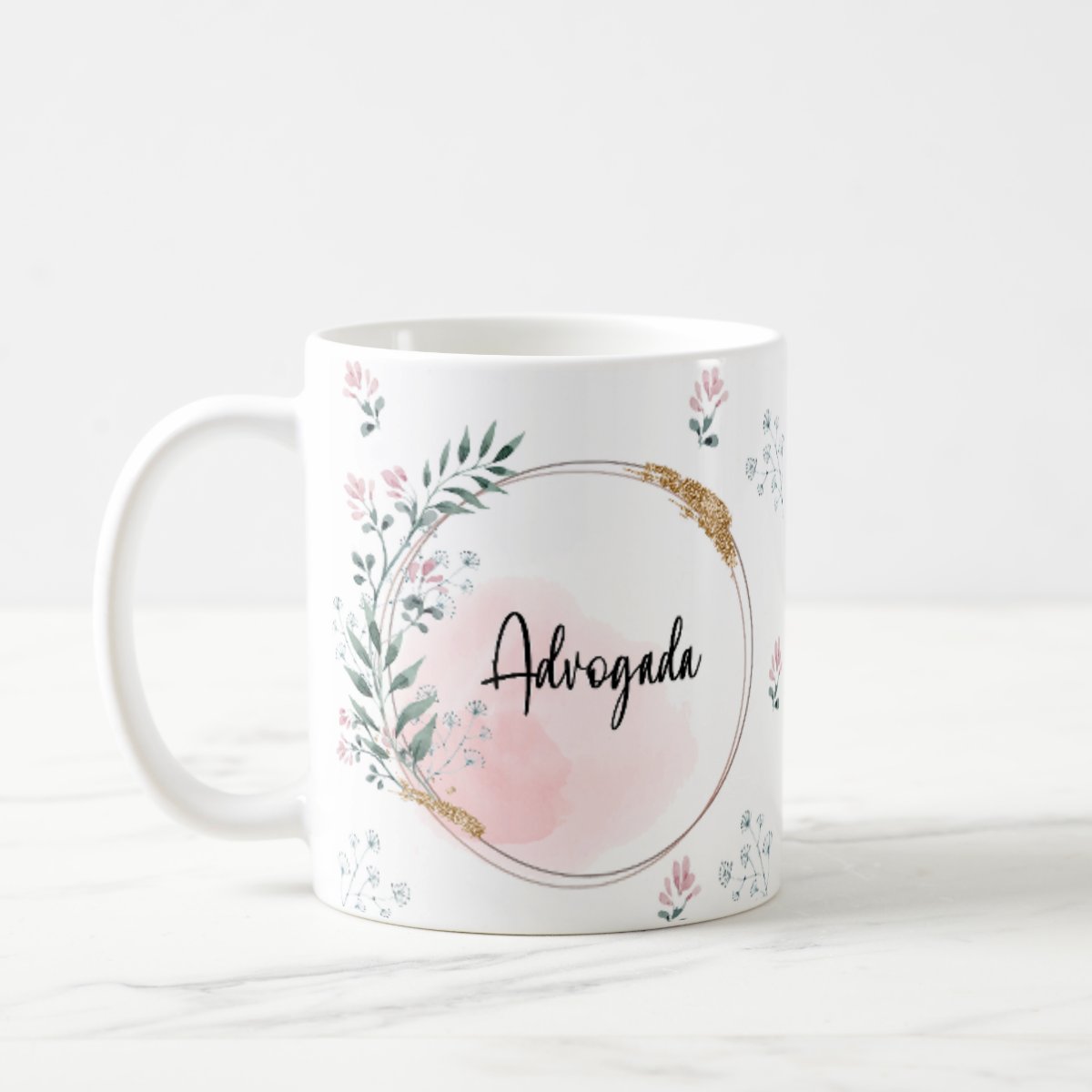 Caneca Feminina Delicada Presente Profissão Advogada