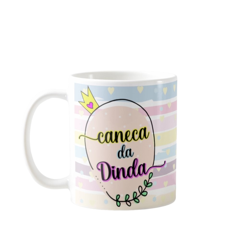 Caneca Personalizada Lembrança Batizado Presente para Dinda - Batizado (Batizando(a))
