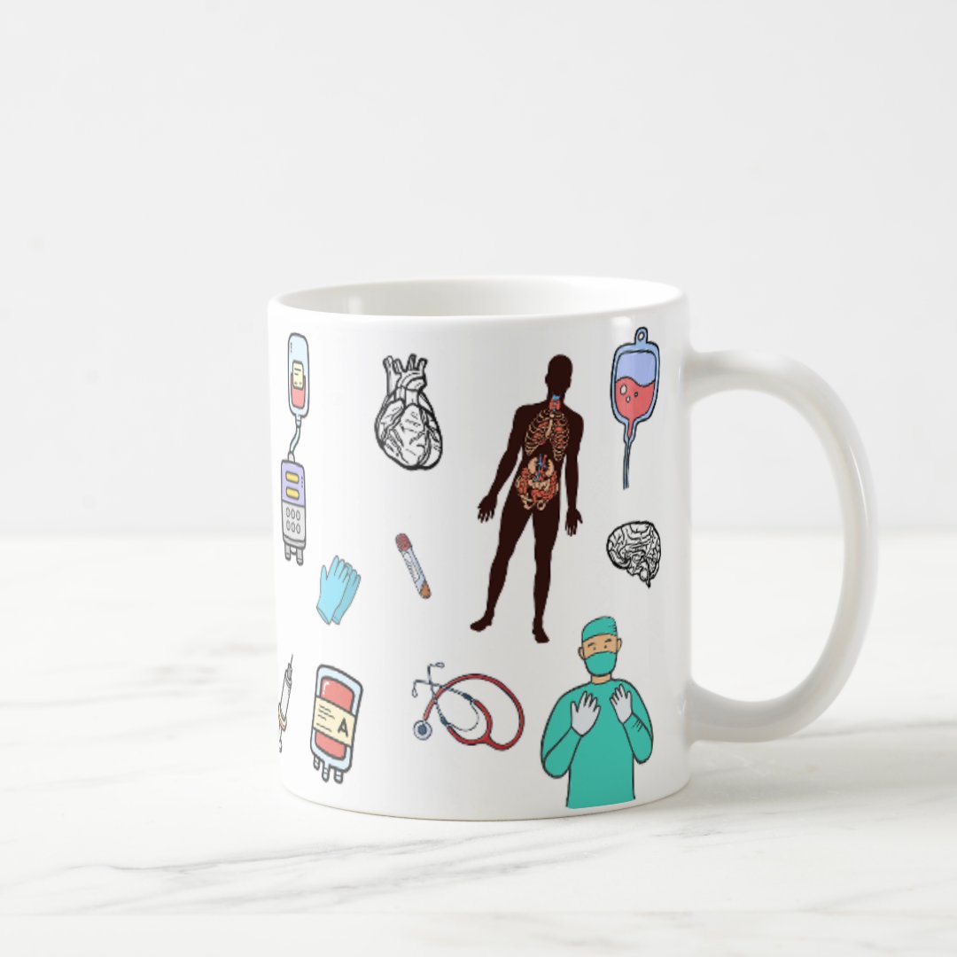 Caneca Personalizada com Nome para Médico Cirurgião Geral