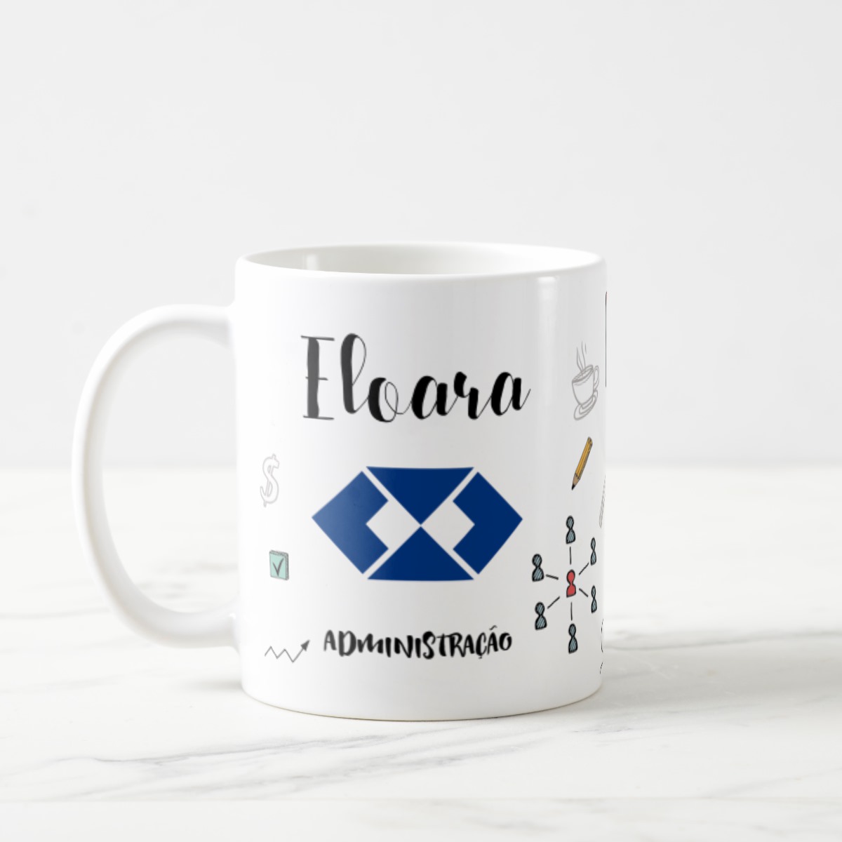 Caneca Administração Presente Criativo e Original com Nome