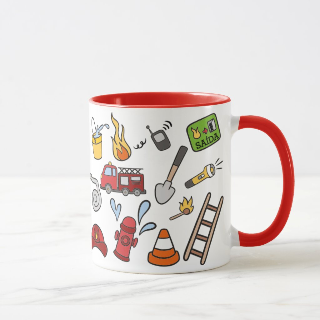 Caneca Bombeiro Presente Criativo para Corpo de Bombeiros