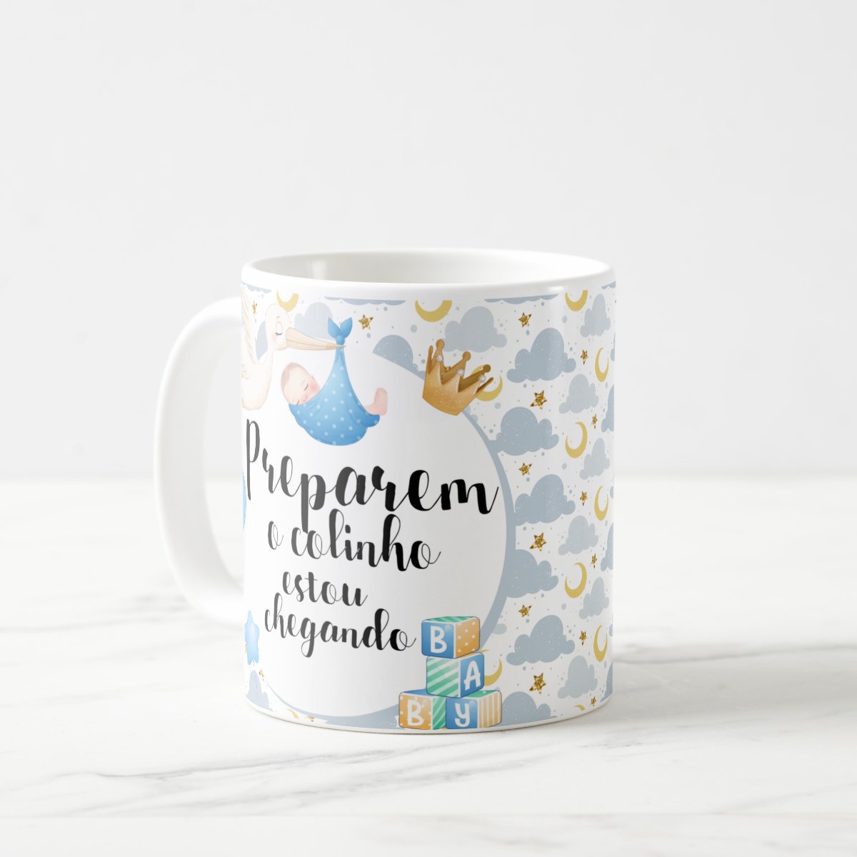 Caneca Anúncio De Gravidez para Amigos e Família Pronta Entrega