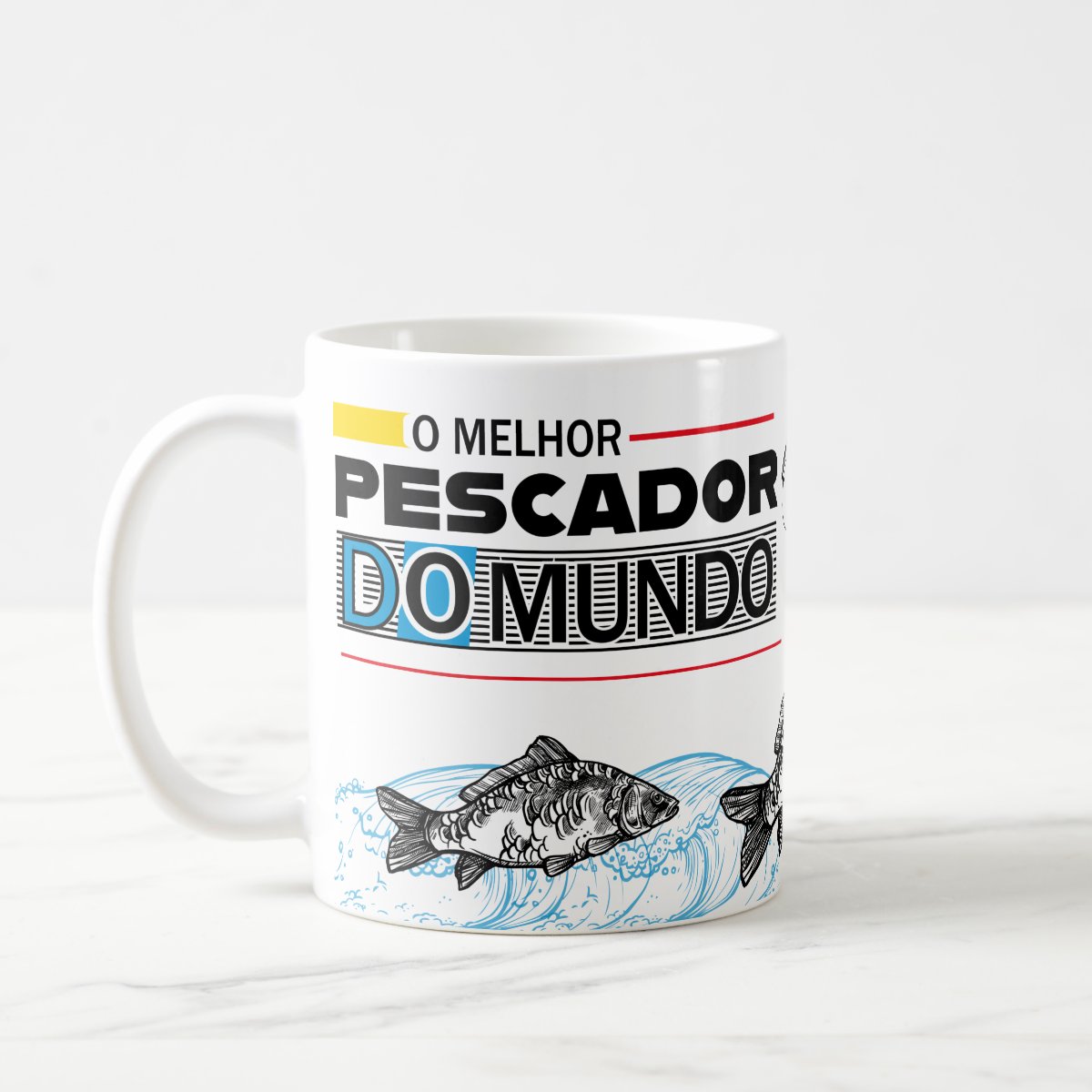 Caneca Personalizada Melhor Pescador do Mundo - Profissões (Pescador)