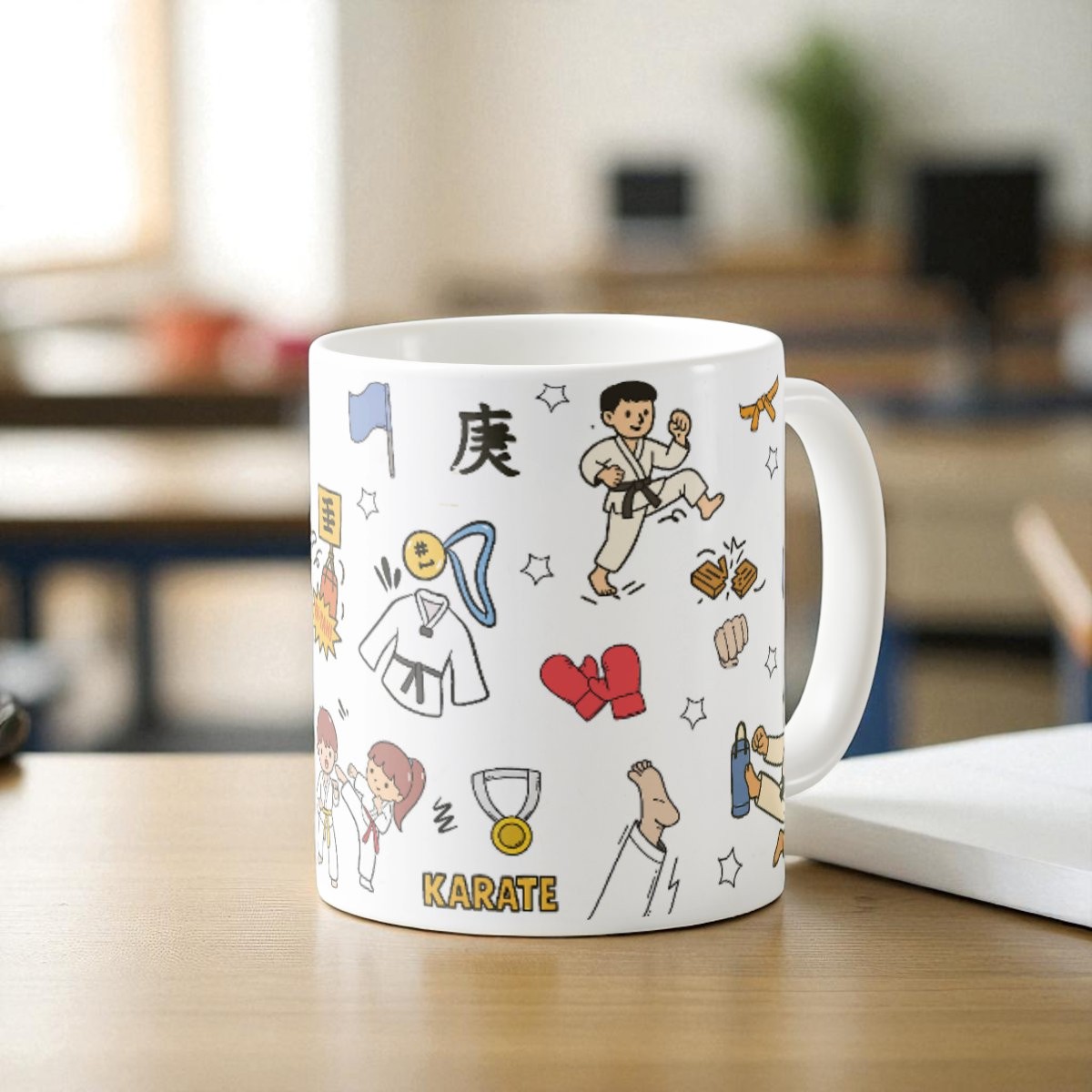 Caneca Artes Marcias Karatê Presente para Professor Karateca