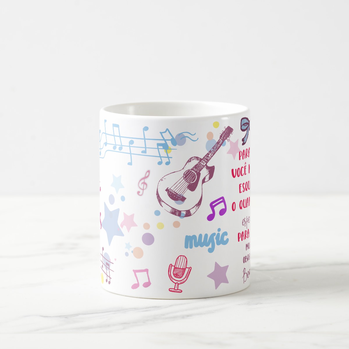 Caneca Personalizada Professora de Música com Nome