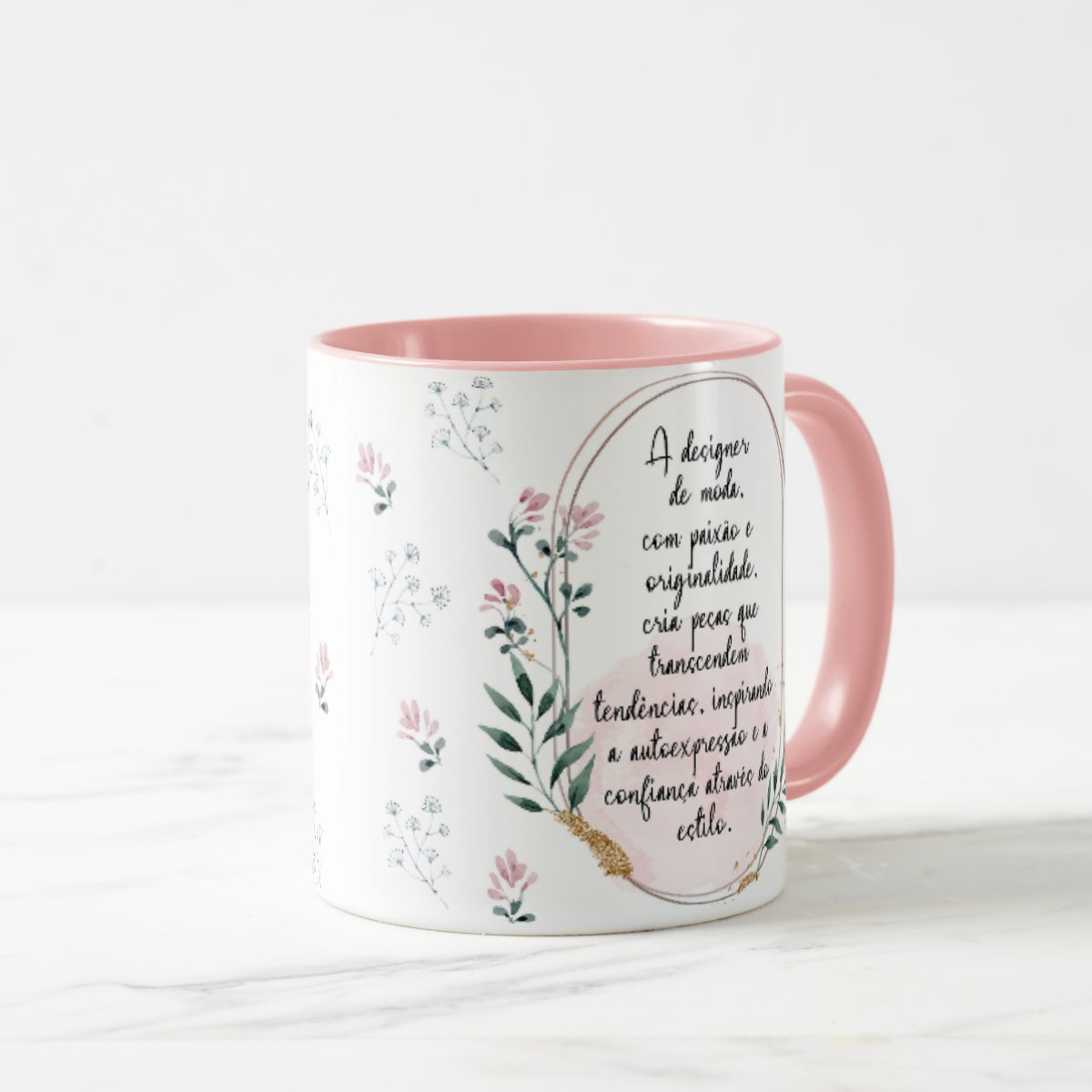 Caneca Feminina Delicada Presente Profissão Design de Moda