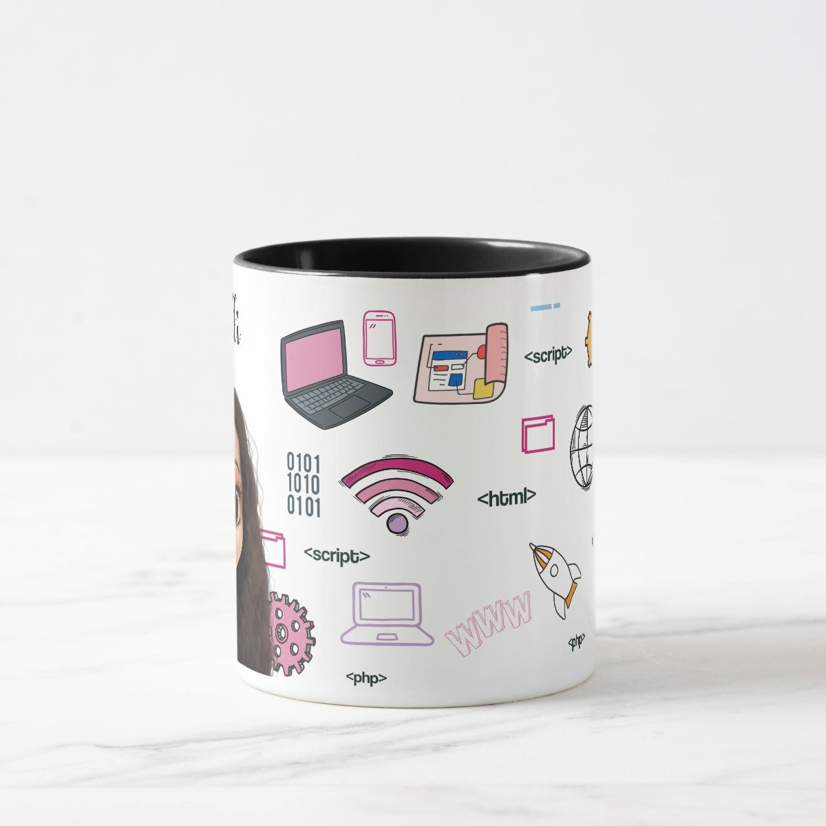 Caneca Personalizada Feminina Profissional de Tecnologia Ti